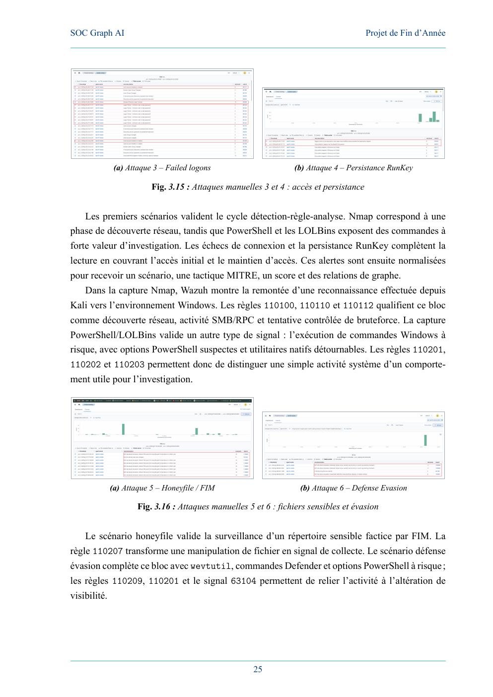 Detection evidence for manual attacks